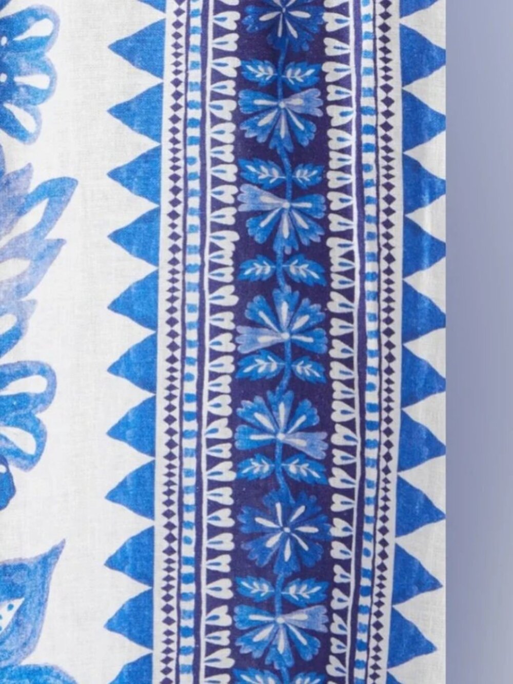 FARM Rio Flora Tapestry Maxi Dress NWT Size M Blue Off-White Linen - Picture 6 of 6